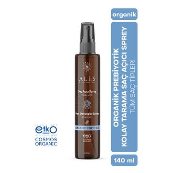 Alls Biocosmetics Organik Prebiyotik 140 ml Kolay Tarama Saç Açıcı Sprey