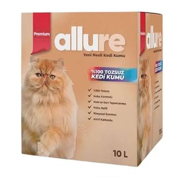 Allure 10 lt Aktif Karbonlu Tozsuz Topaklanan Kedi Kumu