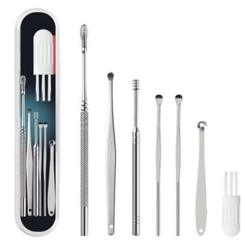 Ally AL-34085 Ezere 6 Parça Paslanmaz Çelik Spiral Kulak Temizleme Seti