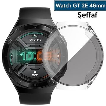 Ally Huawei Watch GT 2E 46 mm 360 Koruma Ultra İnce Silikon Kılıf