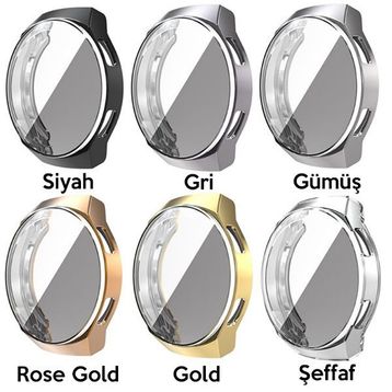 Ally Huawei Watch GT 2E 46 mm 360 Koruma Ultra İnce Silikon Kılıf