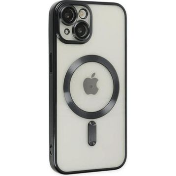 Ally iPhone 14 Plus 6.7 inç Renkli Kenar Lazer Çerçeveli Magsafe Uyumlu Silikon Cep Telefonu Kılıfı