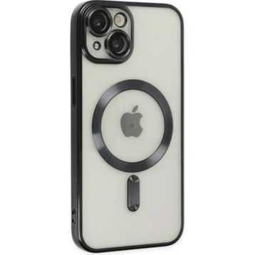 Ally iPhone 14 Plus 6.7 inç Renkli Kenar Lazer Çerçeveli Magsafe Uyumlu Silikon Cep Telefonu Kılıfı