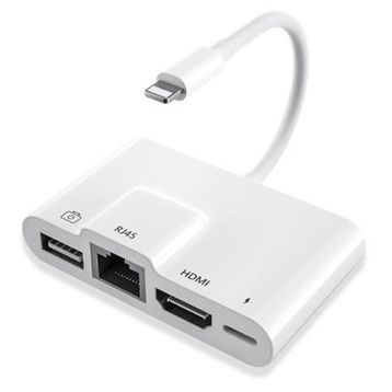 Ally İphone 3in1 Lightning Hdmı Rj45 Otg Digital Av Adaptör Hub