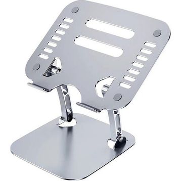Ally T602 Gümüş Ayarlanabilir Katlanır Isı Havalandırmalı Alüminyum Laptop Standı
