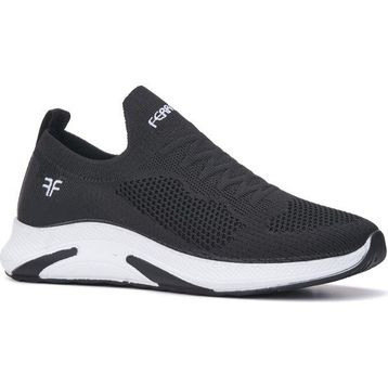 Allyup Günlük Sneaker Slip-on Nefes Alabilen Hafif Yürüyüş Bağcıksız Esnek Siyah Beyaz Unisex Spor Ayakkabı