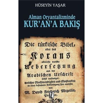 ALMAN ORYANTALIZMINDE KUR'AN'A BAKIŞ - HÜSEYİN YAŞAR
