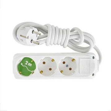 Almera 2 m Elektrik 3'lü Topraklı Priz