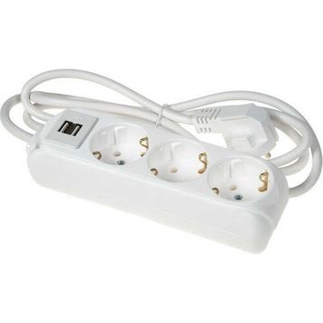 Almera Usb'li 3'lü 2 m Topraklı Priz