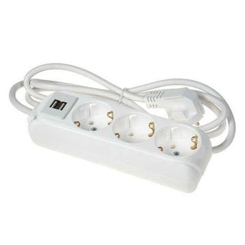 Almera Usb'li 3'lü 2 m Topraklı Priz