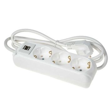 Almera Usb'li 3'lü 2 m Topraklı Priz