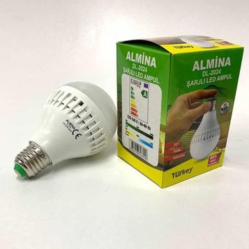 Almina DL-2025 15W Şarjlı Led Ampul