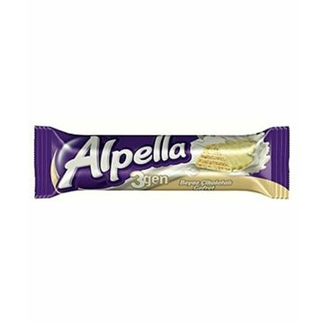 Alpella 3gen 28 gr Beyaz Gofret (24 adet)