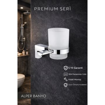 Alper Banyo F1 Model Krom Diş Fırçalık