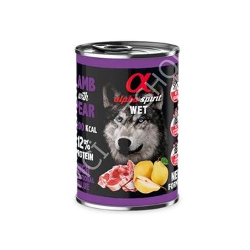 Alpha Spirit Wet Foot Armutlu Hindi Etli Yetişkin 400 gr Köpek Konservesi