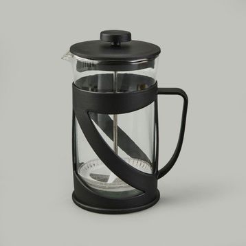 Alpina 600 ml Şeffaf Siyah French Press
