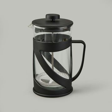 Alpina 600 ml Şeffaf Siyah French Press
