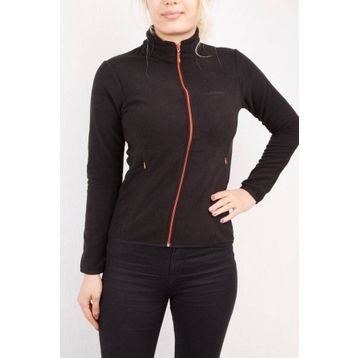 Alpinist Alpha Siyah Tam Fermuarlı Kadın Polar