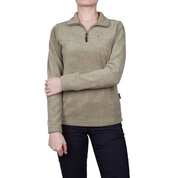 Alpinist High Hill Haki Kadın Polar Sweatshirt