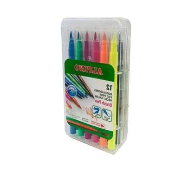 Alpino 12 Renk Brush Pen Fırça Uçlu Keçeli Kalem