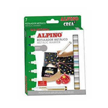Alpino Crea Metalix 7'li Keçeli Kalem Seti