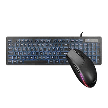 Altec Lansing ALGC8264 3 Renk Led Işıklı Oyuncu Klavye ve Mouse Seti