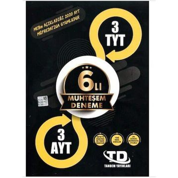 Altılı Muhteşem Deneme 3 TYT - 3 AYT Kollektif Tandem Yayınları
