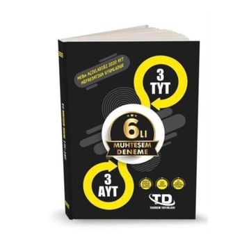 Altılı Muhteşem Deneme 3 TYT - 3 AYT Kollektif Tandem Yayınları