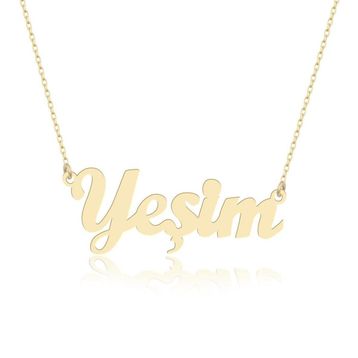 Altın İsim Kolye