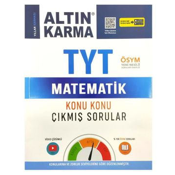 Altın Karma - TYT Problemler ve TYT Matematik Konu Konu Çıkmış Sorular 2 Kitap Set