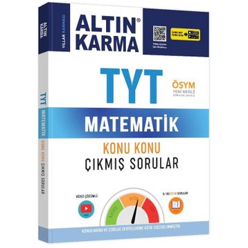 Altın Karma - TYT Problemler ve TYT Matematik Konu Konu Çıkmış Sorular 2 Kitap Set