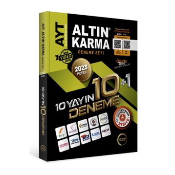 Altın Karma Yayınları 2023 AYT Tamamı Video Çözümlü 10 Farklı Yayın 10 Farklı Deneme ve Son 1 Yıl Çıkmış Sorular