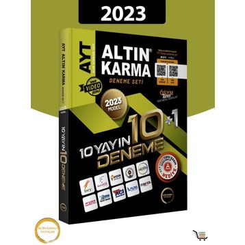 Altın Karma Yayınları 2023 AYT Tamamı Video Çözümlü 10 Farklı Yayın 10 Farklı Deneme ve Son 1 Yıl Çıkmış Sorular