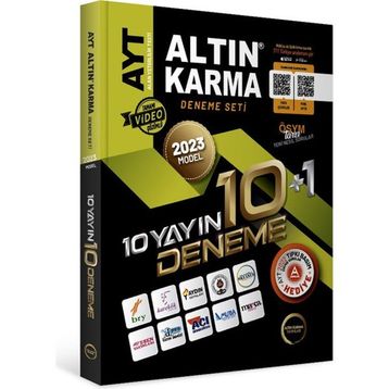 Altın Karma Yayınları 2023 AYT Tamamı Video Çözümlü 10 Farklı Yayın 10 Farklı Deneme ve Son 1 Yıl Çıkmış Sorular