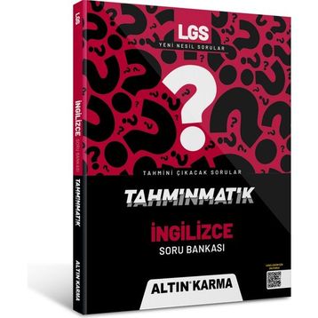 Altın Karma Yayınları 8.Sınıf LGS İngilizce Tahminmatik Soru Bankası