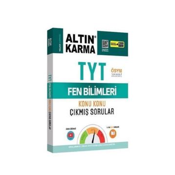 Altın Karma Yayınları TYT Fen Bilimleri Konu Konu Çıkmış Sorular