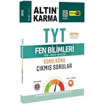 Altın Karma Yayınları TYT Fen Bilimleri Konu Konu Çıkmış Sorular