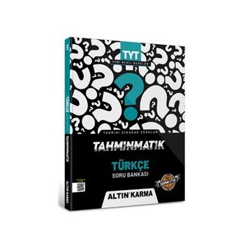 Altın Karma Yayınları TYT Türkçe Tahminmatik Soru Bankası