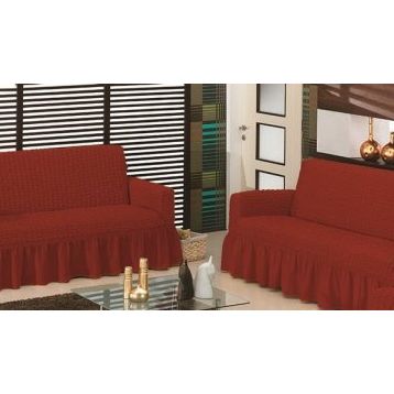 Altın Kelebek Bürümcük Maxi 3+3 Bordo Çekyat Koltuk Örtüsü