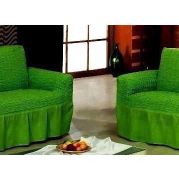 Altın Kelebek Bürümcük Maxi 3+3 Yeşil Çekyat Koltuk Örtüsü