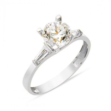 Altın Konak Tektaş Baget Taşlı 14 Ayar Altın Yüzük