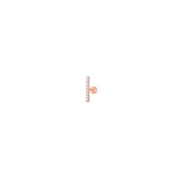 Altın Tragus Taşlı Piercing