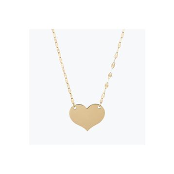 Altınbaş Altın İsimli Plaka Kalp Kolye