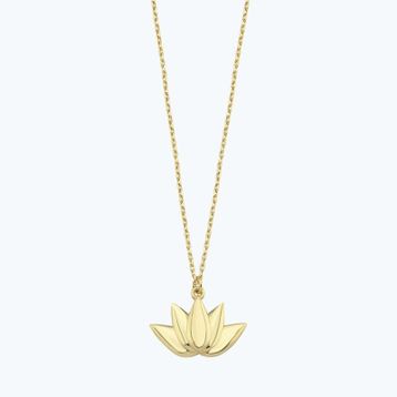 Altınbaş Altın Lotus Kolye