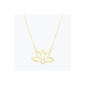 Altınbaş Altın Lotus Kolye