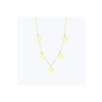 Altınbaş KLALC03115-25621 Altın Sallantılı Yonca Kolye