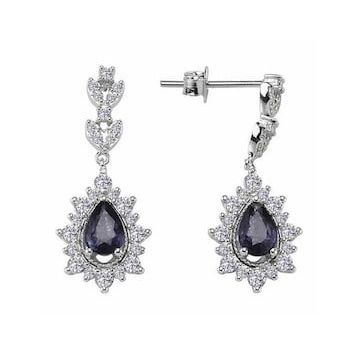 Altınbaş P319220 Pırlanta Safir Küpe