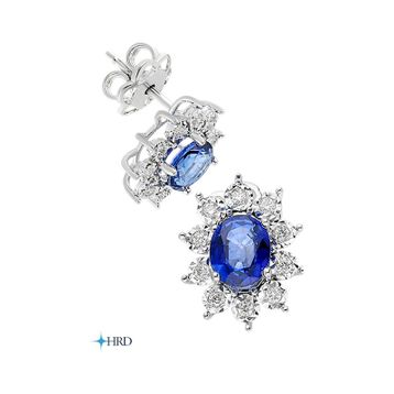 Altınbaş P347432 Pırlanta Safir Kadın Küpe