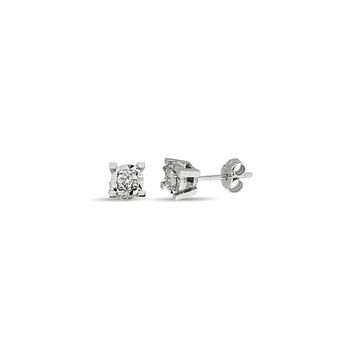 Altınbaş P379591 0.12 Karat Pırlanta Tektaş Küpe