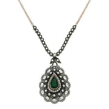 Altınbaş P394166 Elmas Zümrüt Kolye